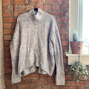 Oversized gray sweater